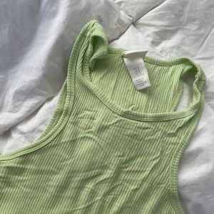 H&M Light Green Racerback Tank Top